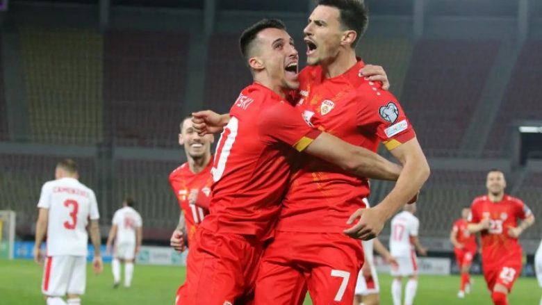 Maqedonia e Veriut fiton me vështirësi ndaj Maltës, Enis Bardhi asiston
