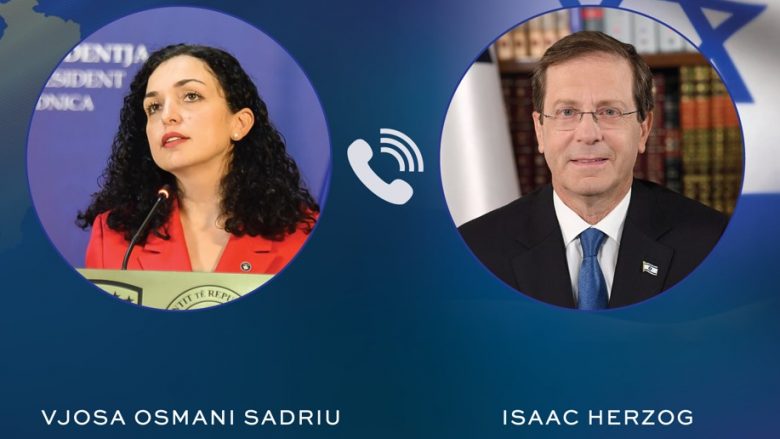 Osmani bisedë telefonike me Presidentin e Izraelit, i kërkon mbështetje për anëtarësimin e Kosovës në organizata ndërkombëtare
