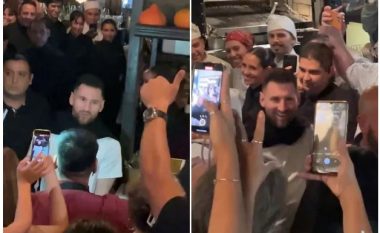 Lionel Messi refuzoi të largohet nga restoranti përmes derës së fshehtë dhe doli e takoi fansat argjentinas