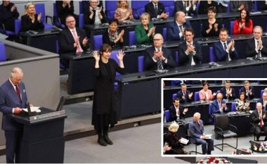 Mbreti Charles nxiti duartrokitje dhe të qeshura disa herë teksa iu drejtua Bundestagut edhe në gjermanisht, në fjalimin historik në Berlin
