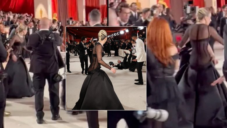 Gjest i bukur nga Lady Gaga – nxitoi për të ndihmuar fotografin që u rrëzua në tapetin e “Oscars”