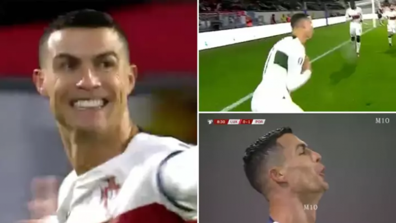 Cristiano Ronaldo befason tifozët me festimin e tij të ri, pasi shënoi për Portugalinë kundër Luksemburgut