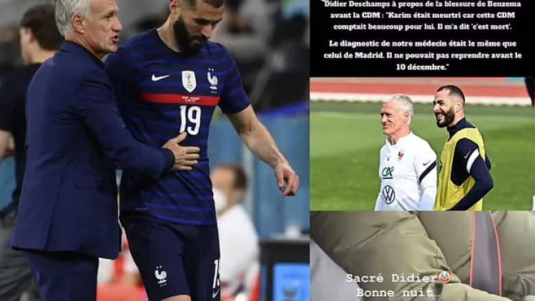 Deschamps jep versionin e tij për largimin e Benzemas nga Franca, sulmuesi e quan trajnerin gënjeshtar