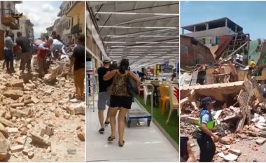 Katër të vdekur nga tërmeti i fuqishëm në Ekuador, pamjet tregojnë tmerrin që kaploi vendasit – panik dhe objekte të rrënuara