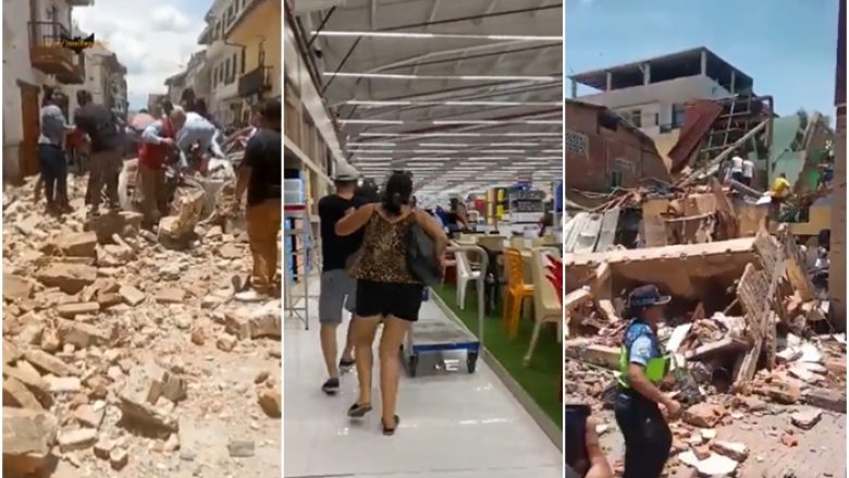 Katër të vdekur nga tërmeti i fuqishëm në Ekuador, pamjet tregojnë tmerrin që kaploi vendasit – panik dhe objekte të rrënuara
