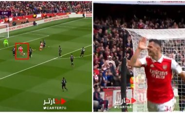 Arsenali po 'e shkelë' Crystal Pacaen - super gol nga Granit Xhaka