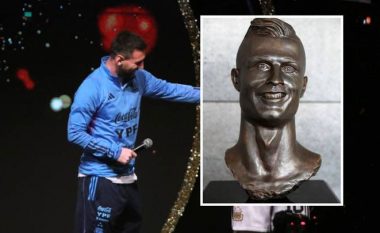 Rikthehen talljet me Ronaldon ndërkohë që zbulohet statuja e re e Messit