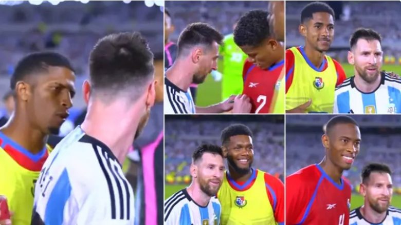 Lojtarët e Panamasë presin në radhë për fotografi dhe autografe nga Messi, pamjet bëhen virale