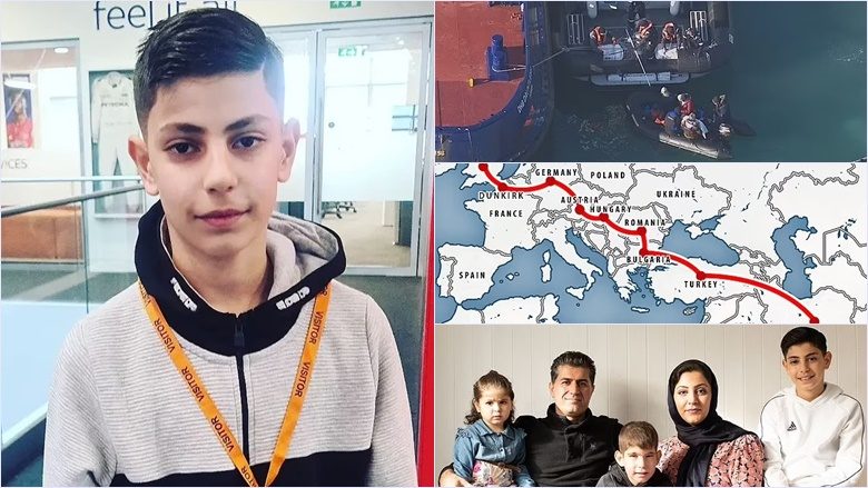 Paguan trafikantë që t’i dërgonin në Britani me një varkë: 12 vjeçari tregon se si ‘për pak u mbytën’ në Kanalin Anglez pas udhëtimit 3,000 kilometra nga Irani me familjen e tij