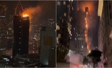 Zjarr masiv në një rrokaqiell në ndërtim e sipër të Hong Kongut – dëshmitarët publikojnë pamjet nga vendi i ngjarjes