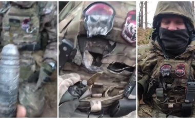 Pavarësisht se ia kishte shqyer jelekun antiplumb plumbi i kalibrit të madh, ushtari ukrainas i mbijeton më të keqes