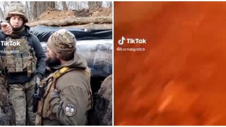 Raketa ruse bie afër ushtarëve ukrainas, shpëtojnë mrekullisht – kamera amatore filmoi momentin kritik