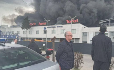 Ramiz Kelmendi sheh nga afër djegien e ELKOS Center në Pejë