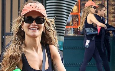 Rita Ora duket e freskët dhe sportive, teksa bën blerje rrugëve të Sydneyt