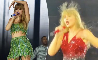 Momenti i elektrizimit të flokëve të Taylor Swift bëhet hit në internet