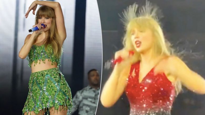 Momenti i elektrizimit të flokëve të Taylor Swift bëhet hit në internet