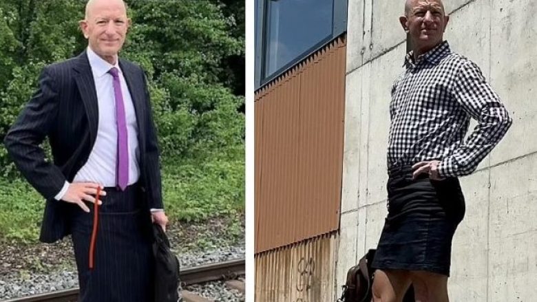 Amerikani i cili shkon në punë me fustan e taka thotë se gruaja e tij nuk e ka problem me mënyrën se si vishet