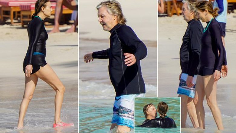 80-vjeçari i “The Beatles”, Sir Paul McCartney fotografohet në top formë me gruan e tij 63-vjeçare në plazhet e Karaibeve