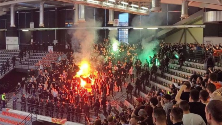 Arrestohen 18 tifozë pas incidentit në ndeshjen Vardar – Pelister në Shkup