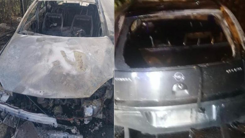 Policia jep detaje për djegien e dy veturave në Zubin Potok: Ishin regjistruar me targa RKS një javë më parë