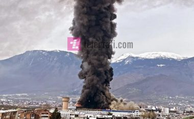 Zjarri i madh në qendrën tregtare ELKOS Center në Pejë, Policia jep detajet e fundit - zjarrfikësit e disa qyteteve në vendngjarje