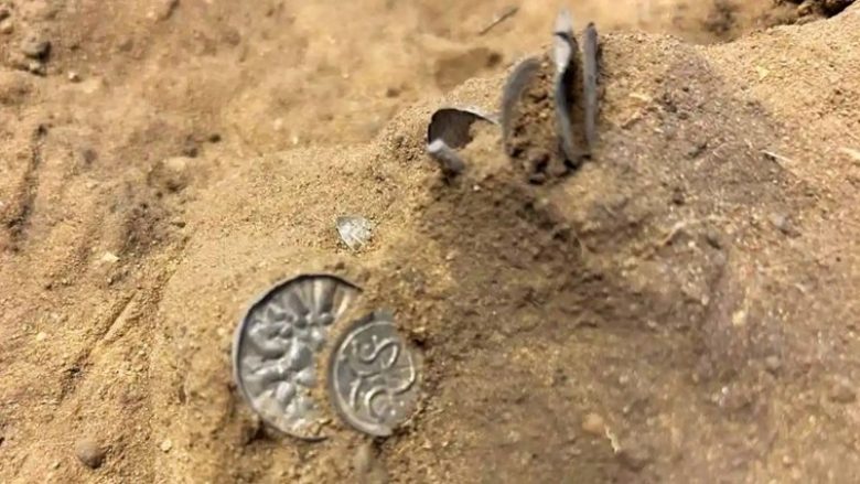 Një vajzë në Danimarkë gjeti 300 monedha argjendi të vikingëve të lashtë me një detektor metali