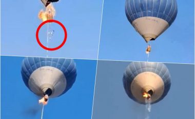 Turistët digjen për së gjalli në balonë në Meksikë, njëri kërcen nga shporta nga 100 metra lartësi
