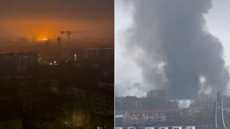 Banorët e Hamburgut këshillohen të mbyllin dyert dhe dritaret, si pasojë e një zjarri të madh që ka shpërthyer