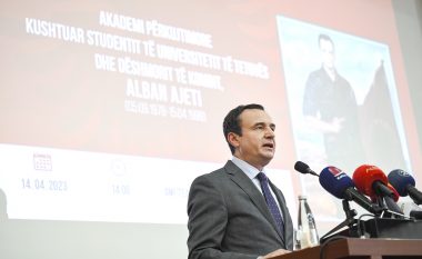 Në Akademinë Përkujtimore në nderim të dëshmorit Alban Ajeti, Kurti: Ka shumë mënyra për të ndjekur rrugët e bëra nga heronjtë dhe dëshmorët