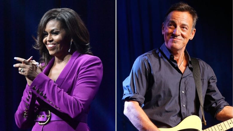 Michelle Obama i bashkohet Bruce Springsteen në skenë gjatë koncertit në Barcelonë