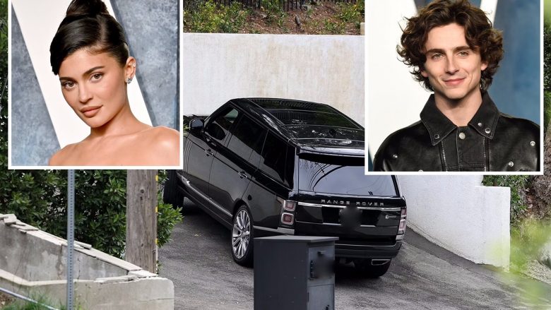 Makina e Kylie Jenner shihet teksa mbërrin në shtëpinë e Timothee Chalamet mes thashethemeve se dyshja kanë nisur një romancë
