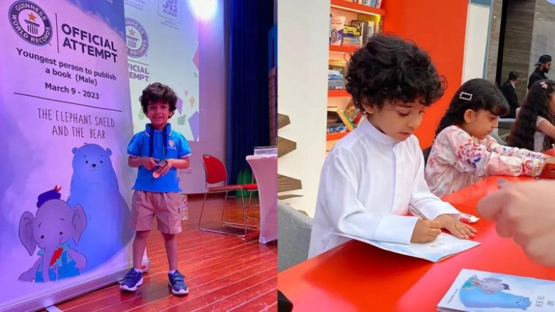 Djaloshi 4 vjeçar nga Emiratet e Bashkuara Arabe thyen rekord – bëhet personi më i ri që boton një libër