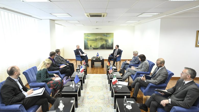 Marrëveshja e Ohrit dhe plani i zbatimit, Kurti takon ambasadorë QUINT-it dhe përfaqësuesen e Zyrës së BE-së