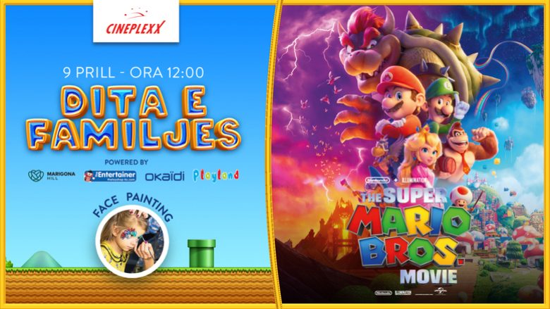 ‘The Super Mario Bros Movie’ arrin në Cineplexx me eventin Dita e Familjes më 9 prill me super-shpërblime dhe aktivitete për fëmijë