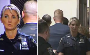 Policja atraktive që bënte roje jashtë gjykatës në rastin e Trump, merr vëmendjen nga përdorues në rrjetet sociale