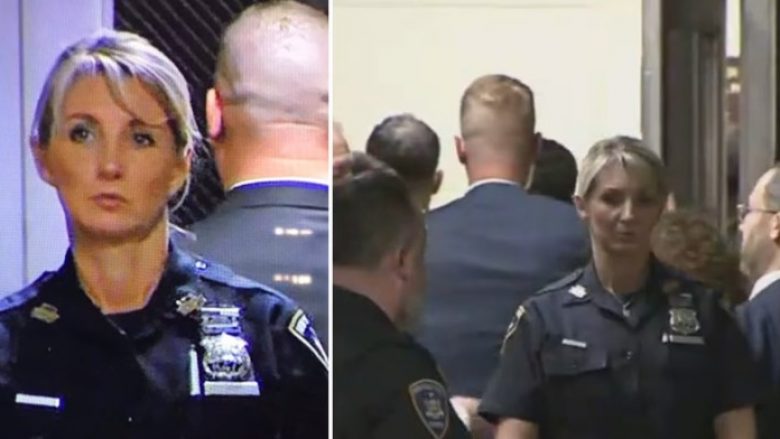 Policja atraktive që bënte roje jashtë gjykatës në rastin e Trump, merr vëmendjen nga përdorues në rrjetet sociale