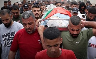 Mijëra njerëz morën pjesë në funeralin e 15-vjeçarit të vrarë nga forcat izraelite në Bregun Perëndimor