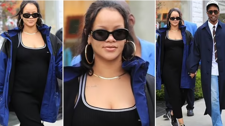 Rihanna dhe ASAP Rocky shfaqen tërë stil rrugëve të Los Angelesit teksa bëjnë përgatitjet për fëmijën e dytë