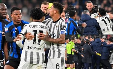 Çfarë ndodhi në fundin e zjarrtë në derbin Juventus-Inter: Goli dhe kartoni i kuq i Lukakut dhe mbyllja e ndeshjes me zënka dhe kartonë të kuq të tjerë