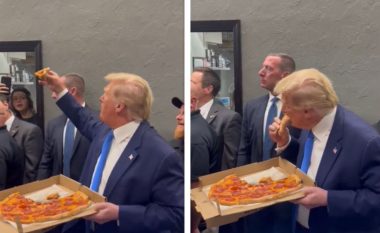 “A dëshiron dikush një picë që e kam kafshuar”, gafa e Trump kur u ndal në një restorant në Florida