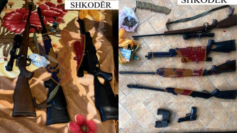 Snajper, pushkë e municion, sekuestrohet arsenal armësh në Shkodër