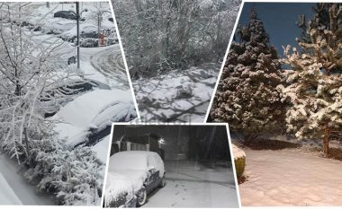 Reshje të dendura të borës, pamje nga Gjilani, Mitrovica, Podujeva e Obiliqi