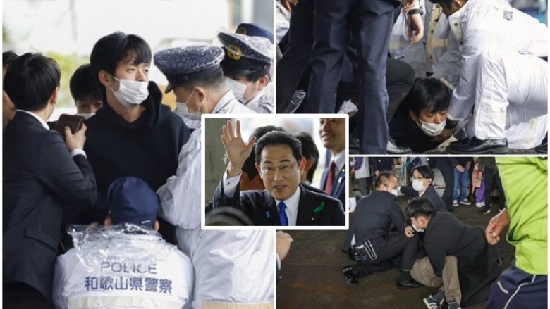 Kryeministri japonez evakuohet pas hedhjes së një bombe tymuese në drejtim të tij