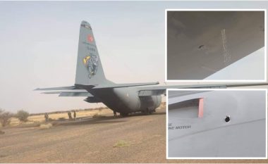 Rridhte karburant dhe ishte ‘i mbushur me plumba’ – imazhe që tregojnë aeroplanin turk që u sulmua në Khartoum të Sudanit