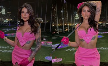 Morena Taraku shkëlqen me kostumin rozë në imazhet e fundit nga Dubai