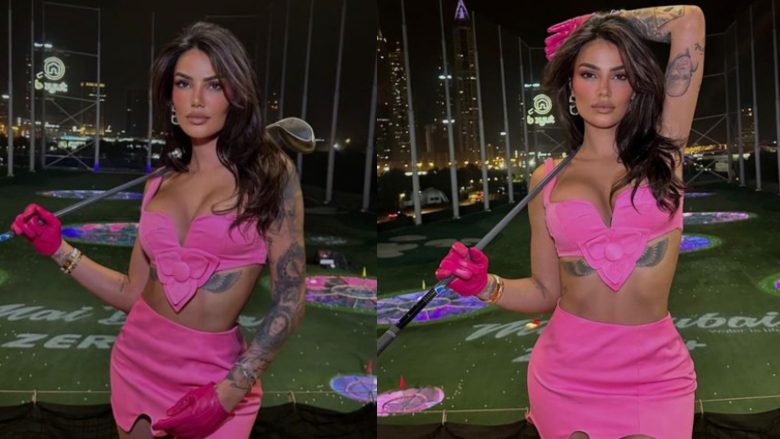 Morena Taraku shkëlqen me kostumin rozë në imazhet e fundit nga Dubai