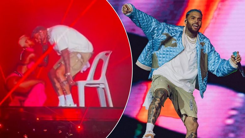 Chris Brown kritikohet sërish për performancat pasi improvizoi një akt seksual në skenën e festivalit “Rolling Loud”