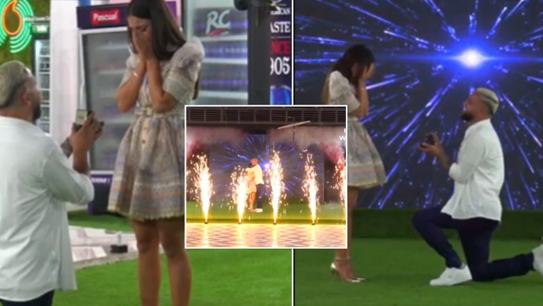 Luiz Ejlli ulet në gjunjë dhe i propozon për martesë Kiara Titos në Big Brother VIP Albania