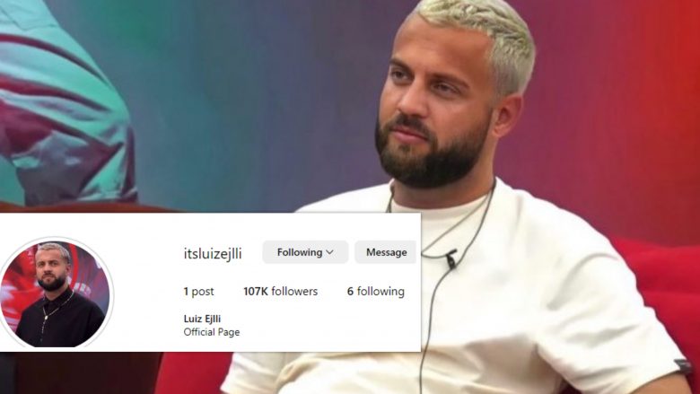 Çmenduri – për një orë Luiz Ejlli arrin mbi 100 mijë ndjekës në Instagram