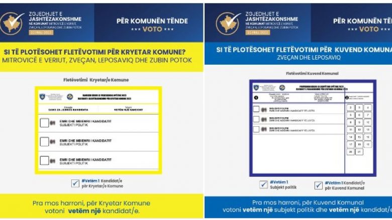 KQZ publikon fletëvotimet për zgjedhjet në veri